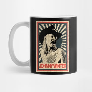 Vintage Poster Johnny Winter Tatto Mug